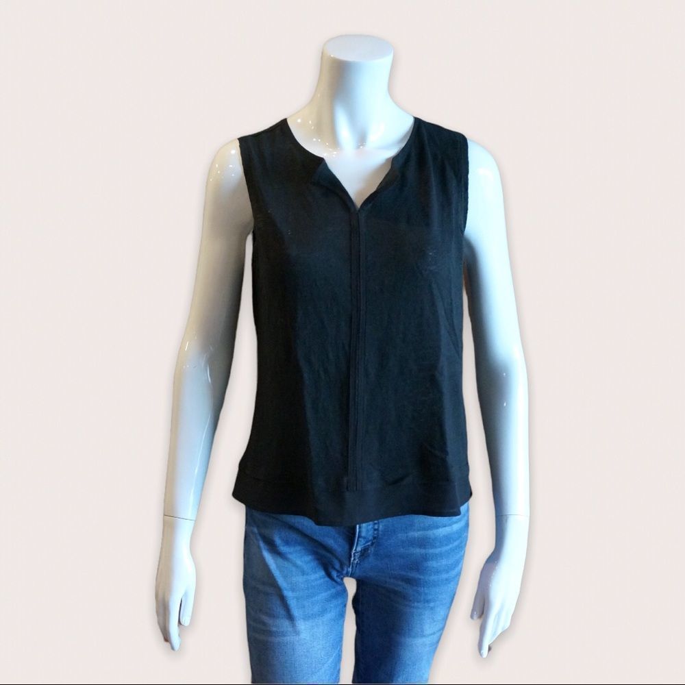 ANTHROPOLOGIE SANCTUARY | Women’s City Linen Knit Tank Top Black XS​​​​​​​​